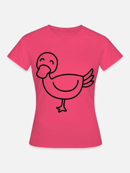 Ente Comic Tier - Frauen T-Shirt - Azalea