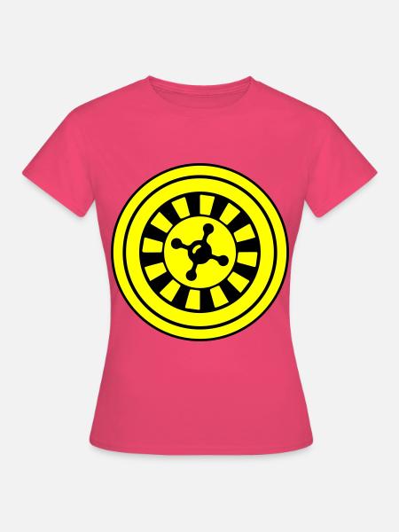 Roulette Icon Kreis - Frauen T-Shirt - Azalea