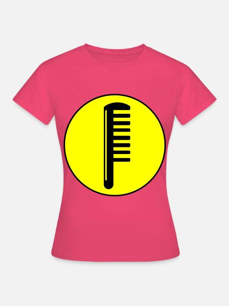 Kamm Friseur Kreis - Frauen T-Shirt - Azalea