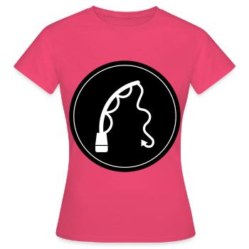 Angelrute angeln icon - Frauen T-Shirt - Azalea - Vorne - AI Model Female 172 dark (172cm)