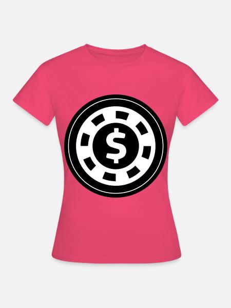 Poker Chip Kreis - Frauen T-Shirt - Azalea