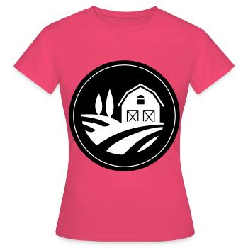 Farm Ernte Kreis - Frauen T-Shirt - Azalea - Vorne - AI Model Female 172 dark (172cm)
