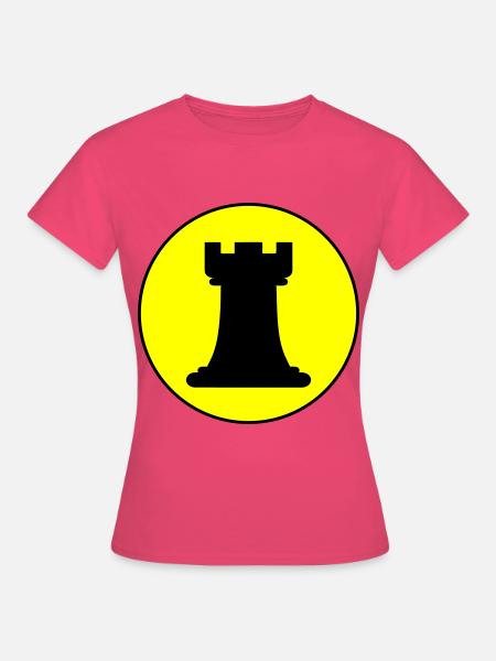 Schachfigur Turm - Frauen T-Shirt - Azalea