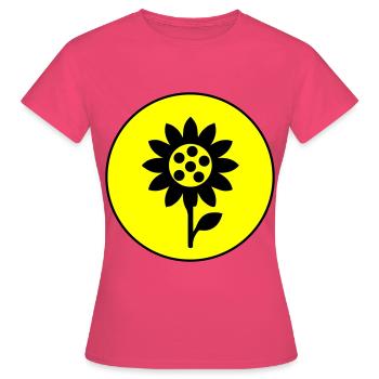 Icône d’icône de tournesol - T-shirt Femme - rose azalée - Devant - AI Model Female 172 dark (172cm)