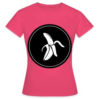 Banane Icon - Frauen T-Shirt - Azalea - Vorne - AI Model Female 172 dark (172cm)