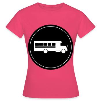 School school bus - Women's T-Shirt - azalea - Front - AI Model Female 172 dark (172cm)