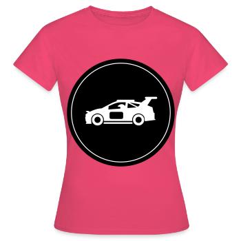 Cercle des pilotes de course automobile - T-shirt Femme - rose azalée - Devant - AI Model Female 172 dark (172cm)