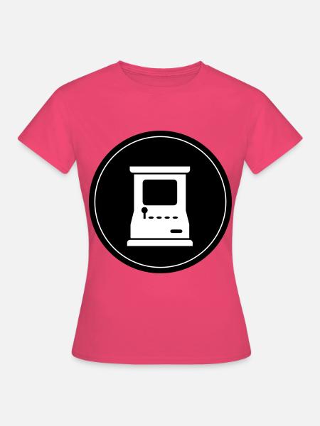 Arcade Retro Gamer Kreis - Frauen T-Shirt - Azalea