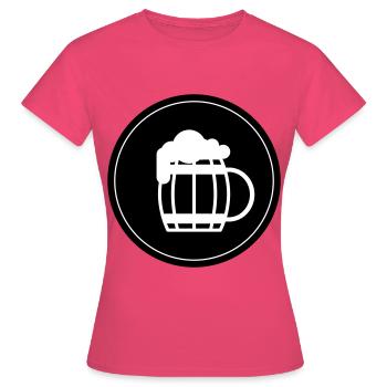 Beer Glass Beer Symbol - Women's T-Shirt - azalea - Front - AI Model Female 172 dark (172cm)