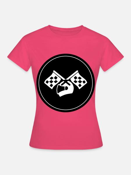 Rennfahrer helm - Frauen T-Shirt - Azalea