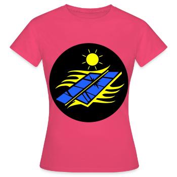 Photovoltaik Solar Energie - Frauen T-Shirt - Azalea - Vorne - AI Model Female 172 dark (172cm)