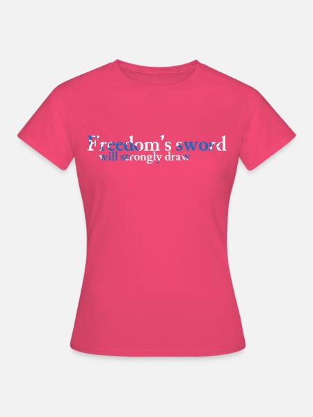 Das Schwert der Freiheit - Saltire - Frauen T-Shirt - Azalea
