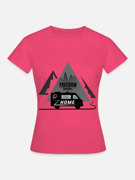 VAN HOME - Frauen T-Shirt - Azalea