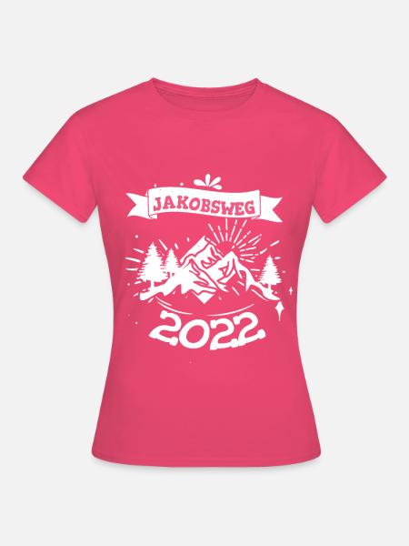 Jakobsweg 2022 - Frauen T-Shirt - Azalea