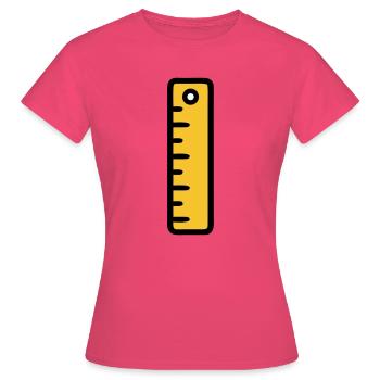 Scale Ruler Tool Office - Women's T-Shirt - azalea - Front - AI Model Female 172 dark (172cm)
