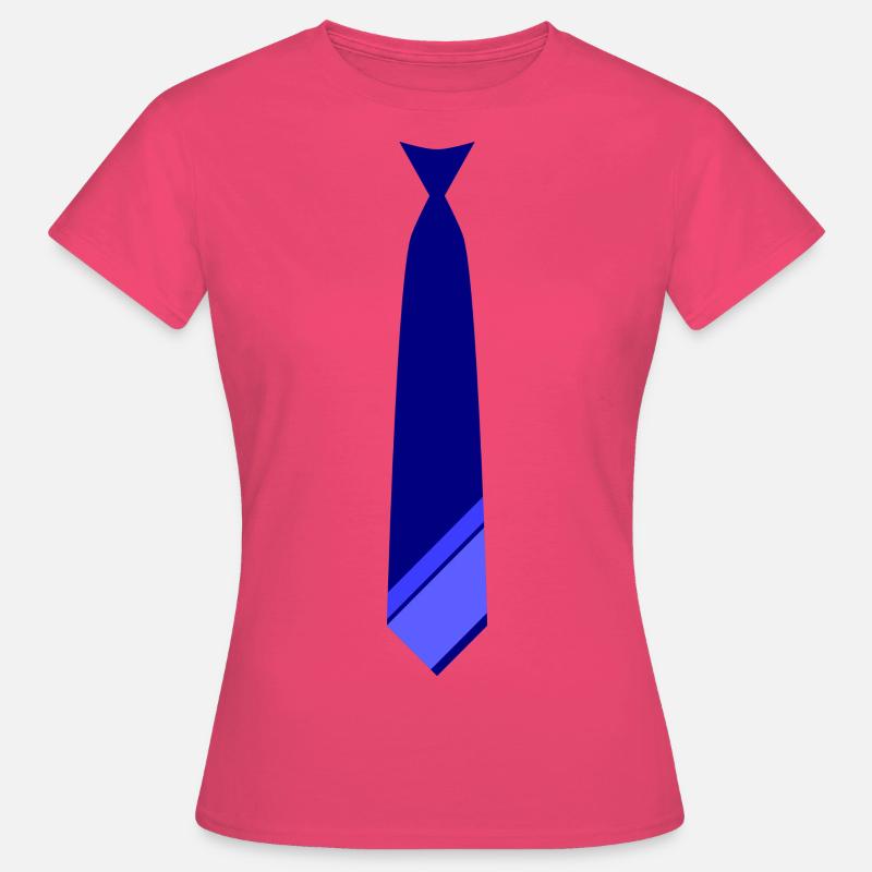 Cravatta blu - Maglietta da donna - azalea