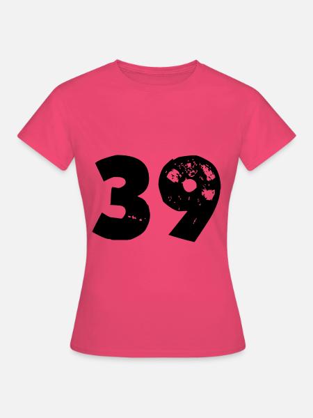 39 Zahl - Frauen T-Shirt - Azalea