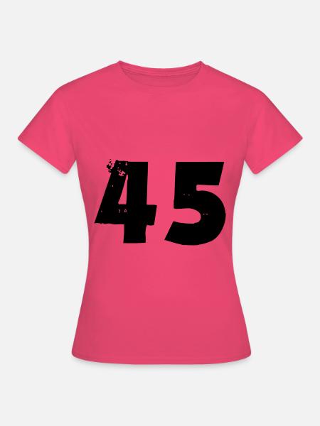 45 Zahl - Frauen T-Shirt - Azalea