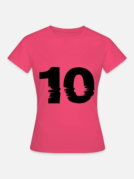 10 Zahl - Frauen T-Shirt - Azalea
