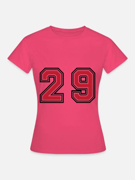 29 Zahl symbol - Frauen T-Shirt - Azalea