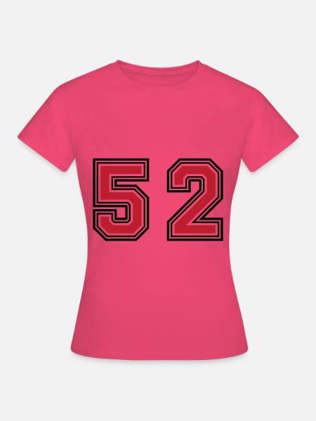 52 Zahl Symbol - Frauen T-Shirt - Azalea