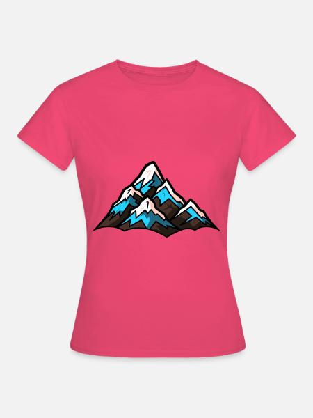 Symbol Berge - Frauen T-Shirt - Azalea