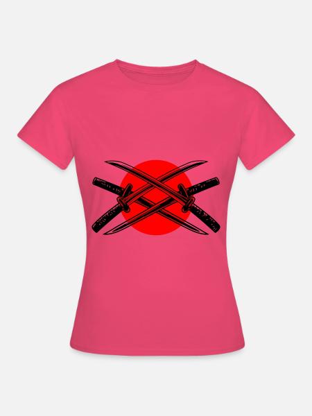 Samurai Schwert Element - Frauen T-Shirt - Azalea