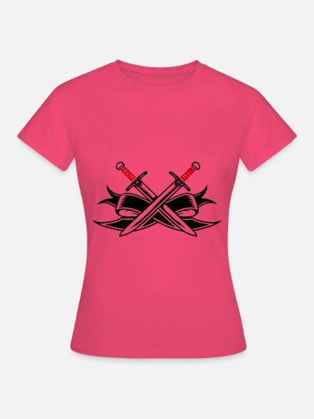 Schwert Symbol - Frauen T-Shirt - Azalea