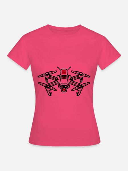 Drone Icon Silhouette - Frauen T-Shirt - Azalea