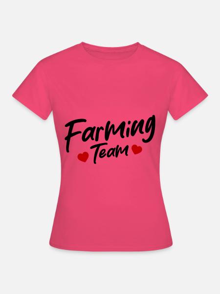Farming Team - Frauen T-Shirt - Azalea
