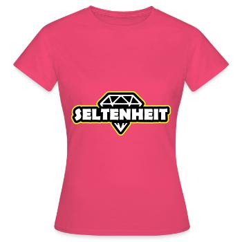 Seltenheit Diamant Spruch Motto - Frauen T-Shirt - Azalea - Vorne - AI Model Female 172 dark (172cm)