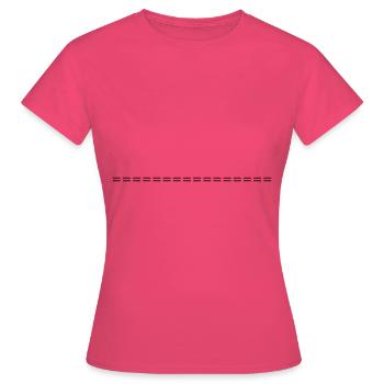 Dash Symbol Line - Women's T-Shirt - azalea - Front - AI Model Female 172 dark (172cm)