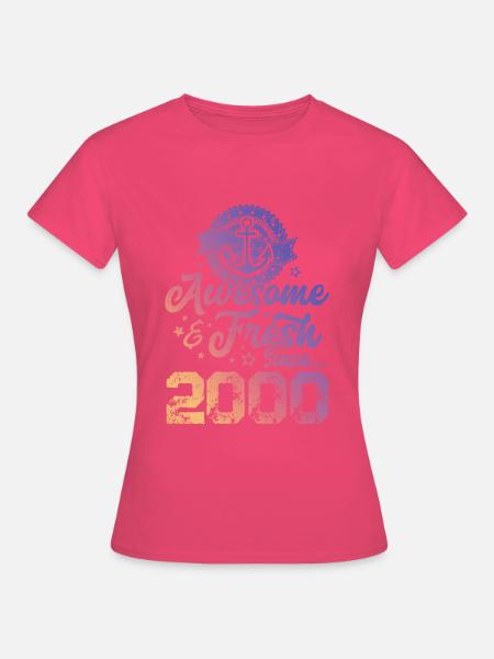 2000 awesome fresh - Frauen T-Shirt - Azalea