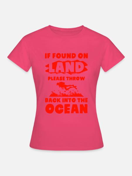 ozean tauchen - Frauen T-Shirt - Azalea