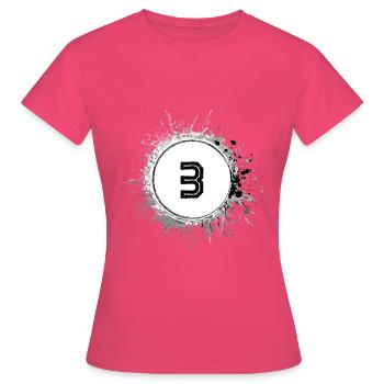 3 Nombre d’objets blob - T-shirt Femme - rose azalée - Devant - AI Model Female 172 dark (172cm)