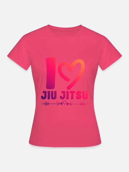 Ich liebe Jiu Jitsu - Frauen T-Shirt - Azalea