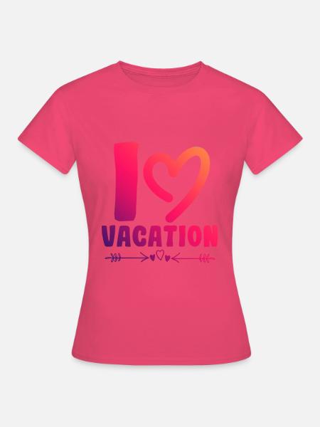 Ich liebe Urlaub - Frauen T-Shirt - Azalea