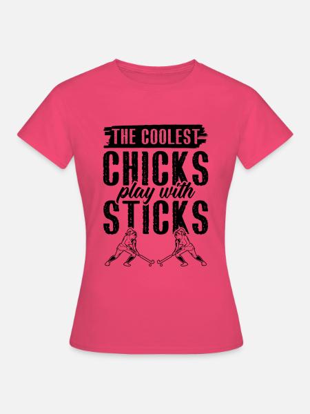 Feldhockey chicks - Frauen T-Shirt - Azalea