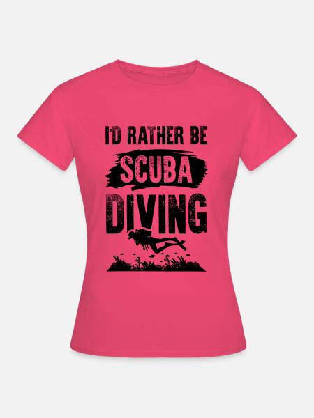 Tauchen scuba diving - Frauen T-Shirt - Azalea