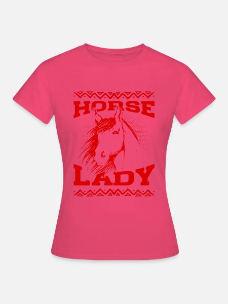 Horse Lady - Frauen T-Shirt - Azalea