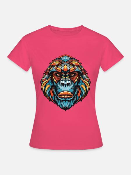 Gorilla Portrait - Frauen T-Shirt - Azalea