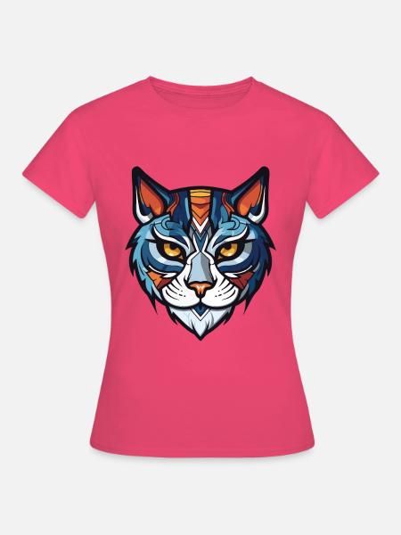Katze Kopf - Frauen T-Shirt - Azalea