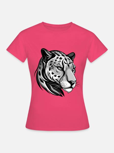 Gepard Tier Kopf - Frauen T-Shirt - Azalea