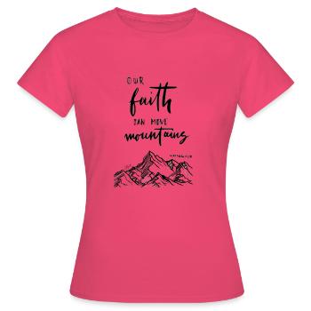 Verse de la Bible chrétienne - T-shirt Femme - rose azalée - Devant - AI Model Female 172 dark (172cm)