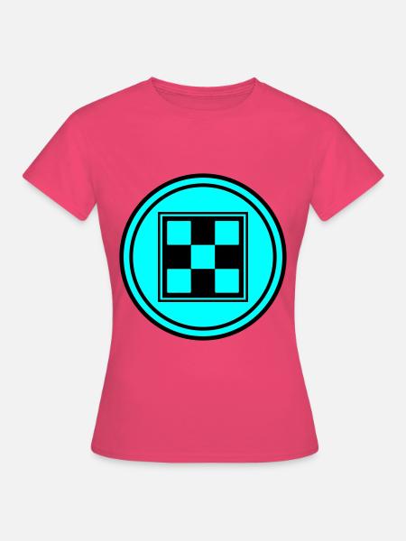 Schachbrett symbol - Frauen T-Shirt - Azalea
