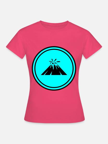 Vulkan icon symbol - Frauen T-Shirt - Azalea