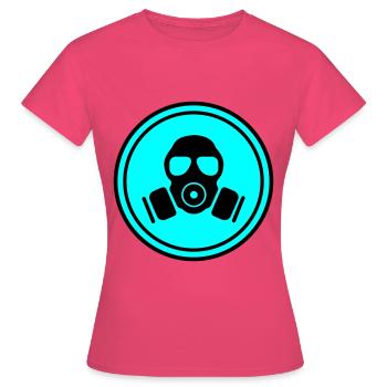 Gasmaske Symbol - Frauen T-Shirt - Azalea - Vorne - AI Model Female 172 dark (172cm)