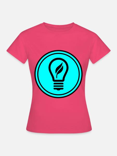 Glühbirne Symbol - Frauen T-Shirt - Azalea