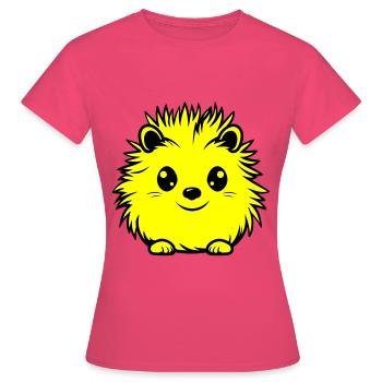 hérisson animal bébé - T-shirt Femme - rose azalée - Devant - AI Model Female 172 dark (172cm)