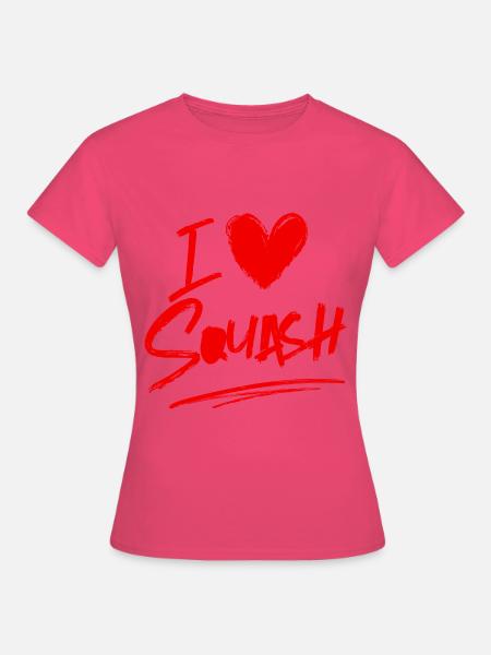 Ich liebe Squash - Frauen T-Shirt - Azalea